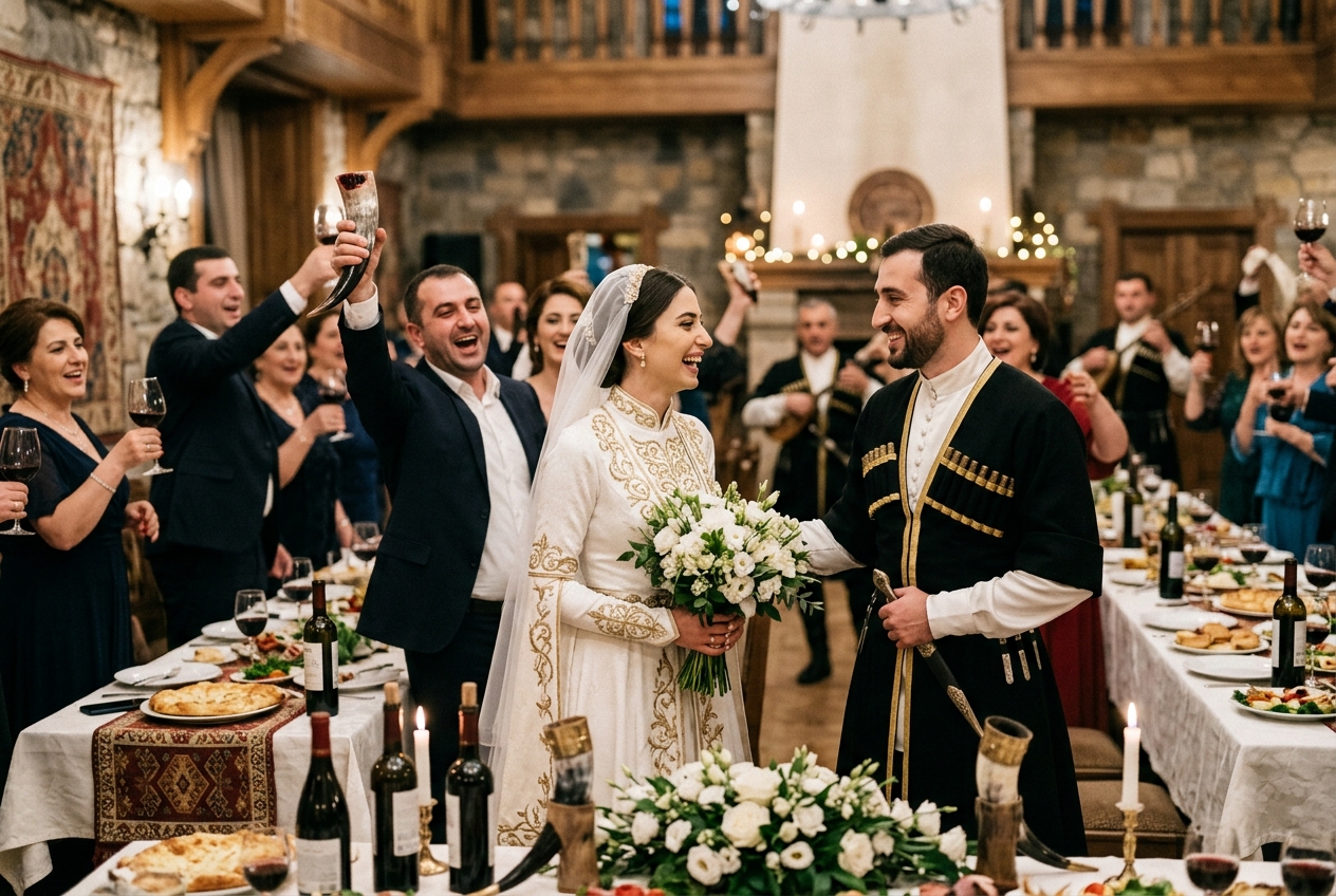 Featured image for Georgian wedding traditions: What to expect as a guest
