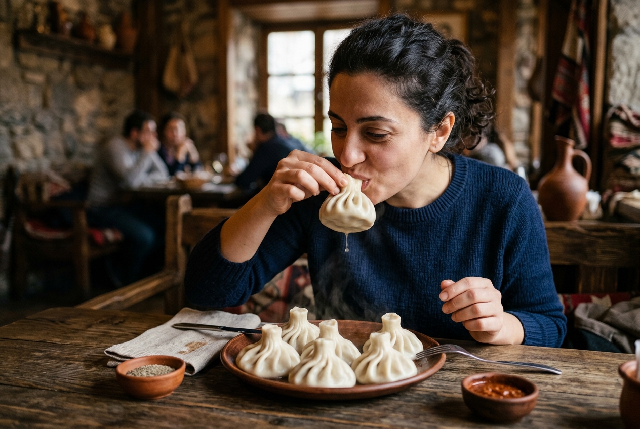 Featured image for The history of Khinkali: How to eat them properly