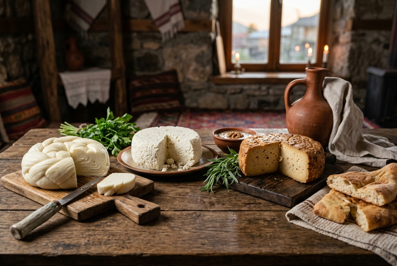 Featured image for Traditional Georgian cheeses: Sulguni, Imeretian, and Guda