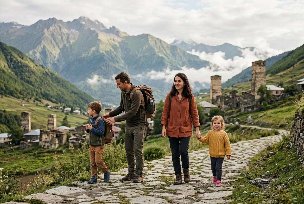 Featured image for Traveling to Georgia with children: Essential tips