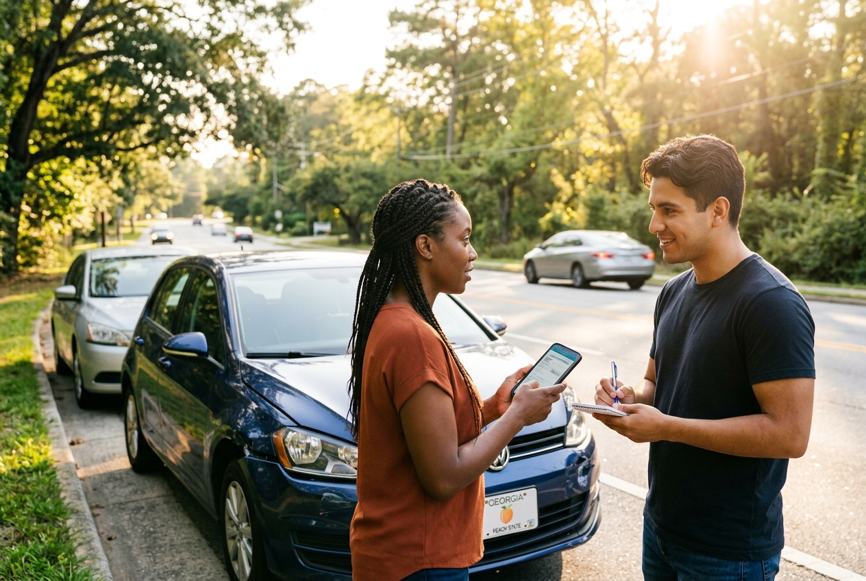Featured image for What to do if you get into a car accident in Georgia (Step-by-step guide)