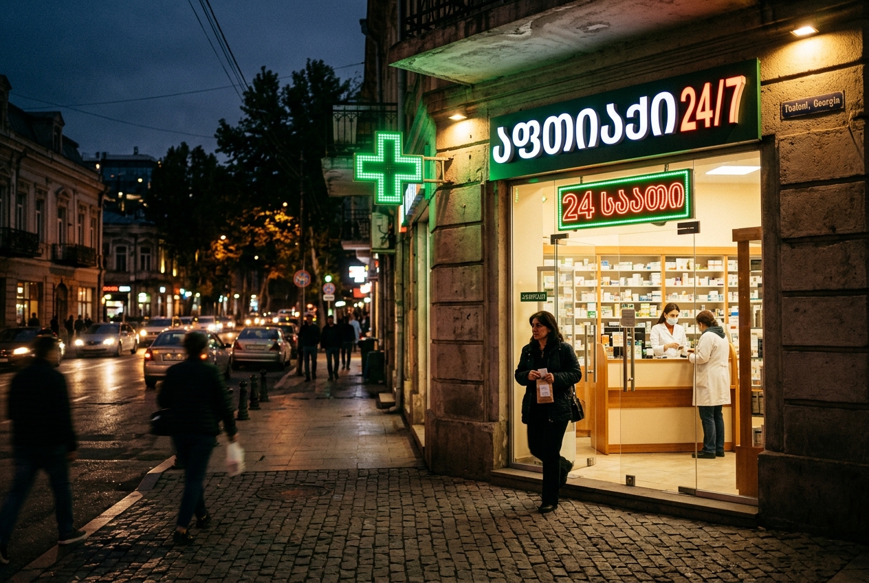 Featured image for Pharmacies in Georgia: How to buy medicine and find 24/7 stores