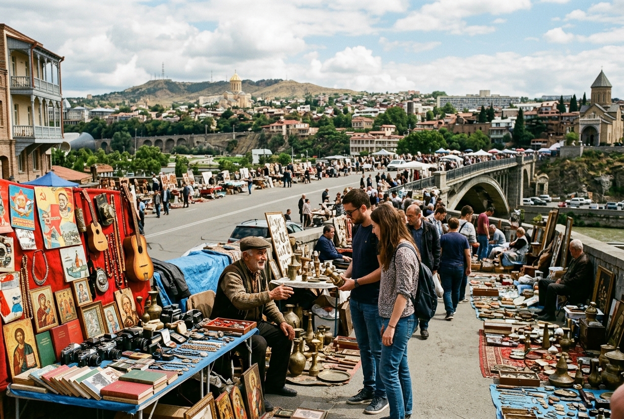 Featured image for Dry Bridge Flea Market in Tbilisi