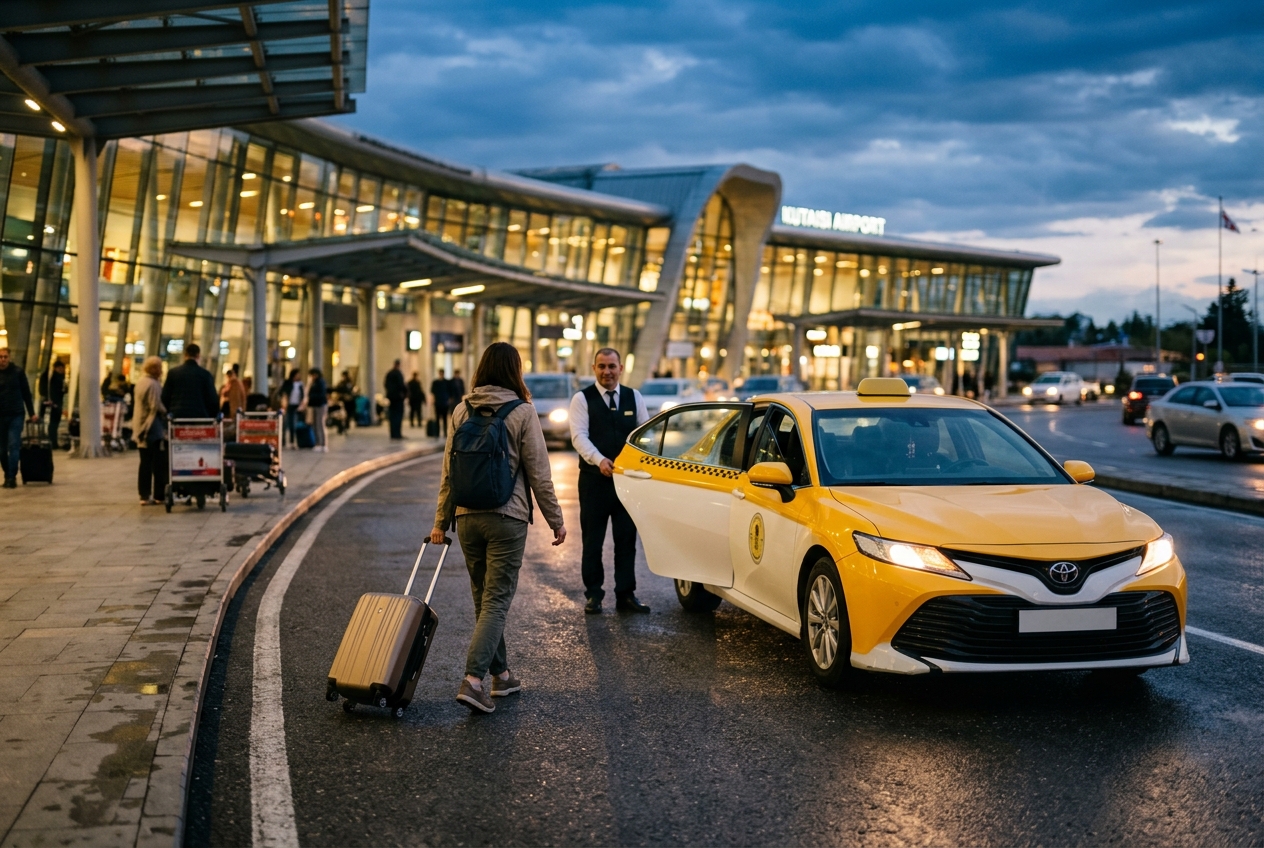 Featured image for Taxis from Kutaisi Airport to the city center: Fares and options