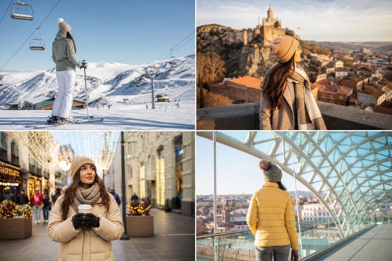 Illustration for What to Wear in Georgia in December: Ski and City